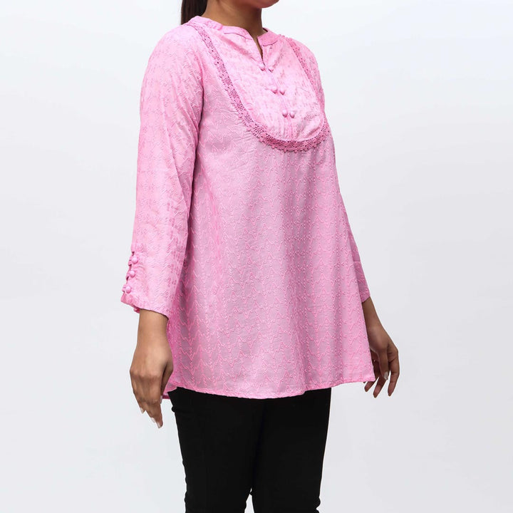 1PC-Embroidered Chikankari Top PS4073