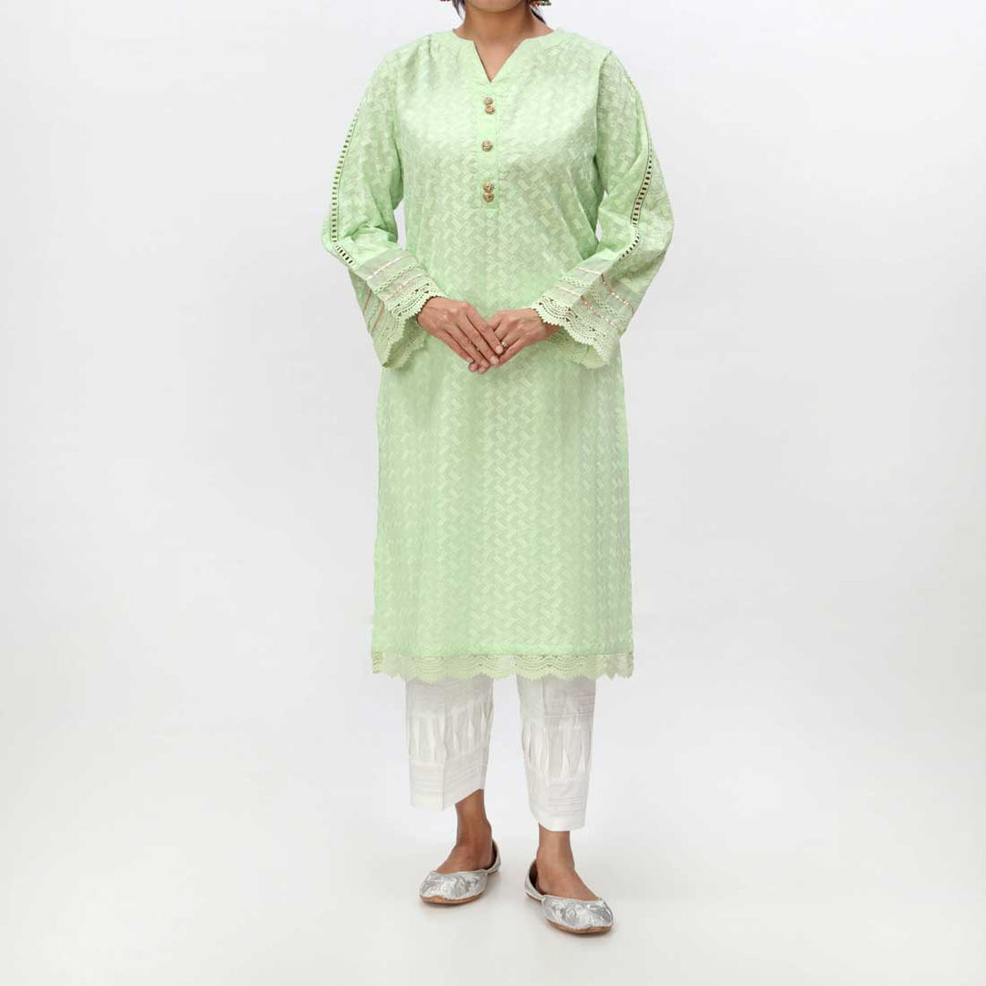 Pista 1PC- Embroidered ChikanKari Shirt PS4074