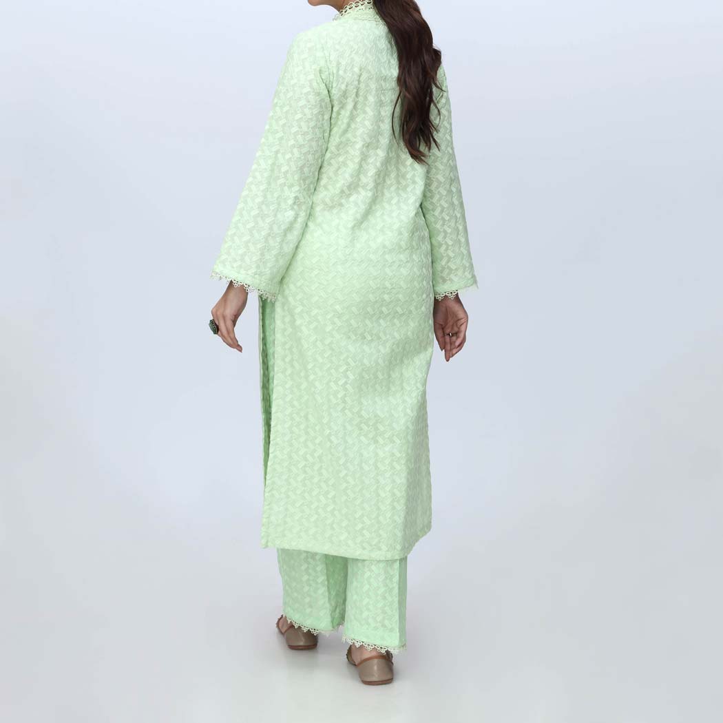Pista 2PC-Embroidered Chicken Kari Suit PS4075
