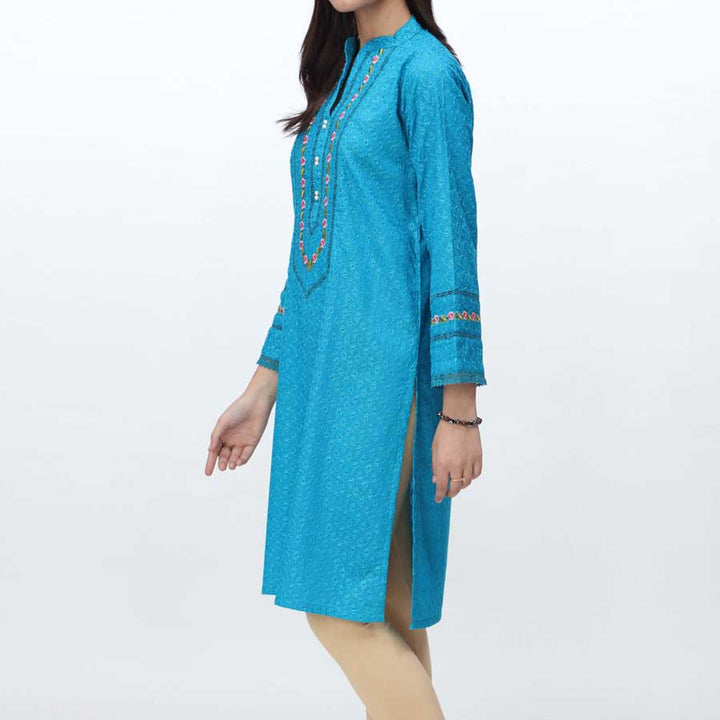 1PC- Embroidered Chikankari Shirt PS4079