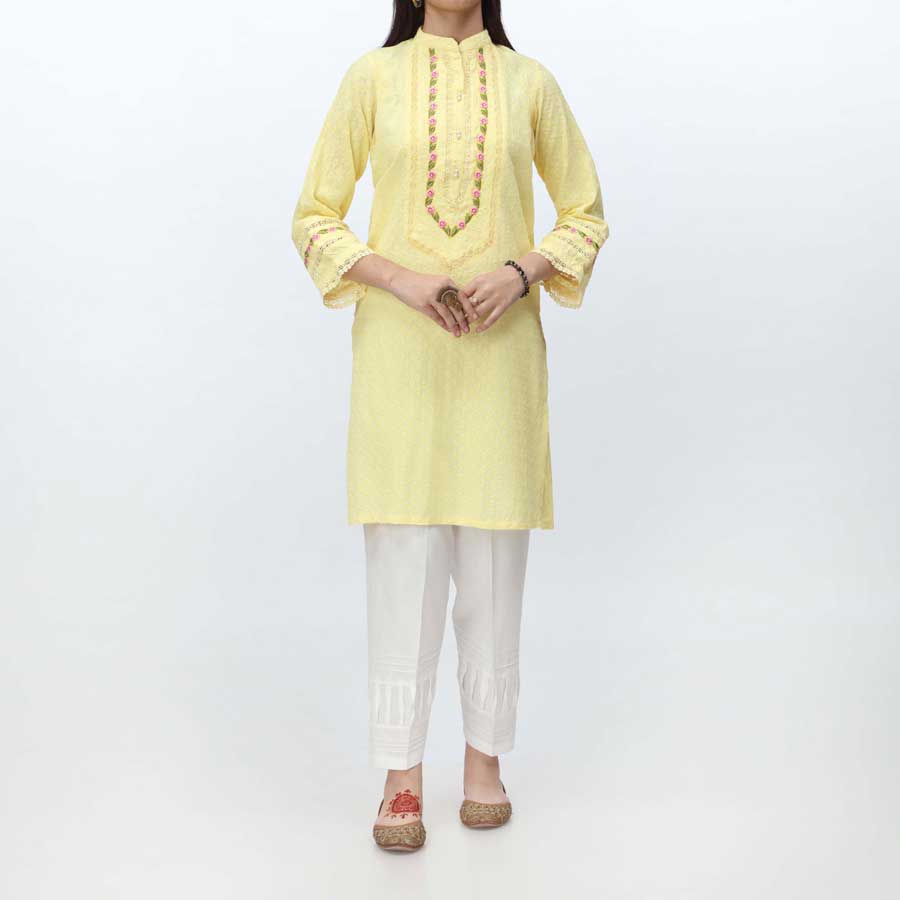 1PC- Embroidered Chikankari Shirt PS4079