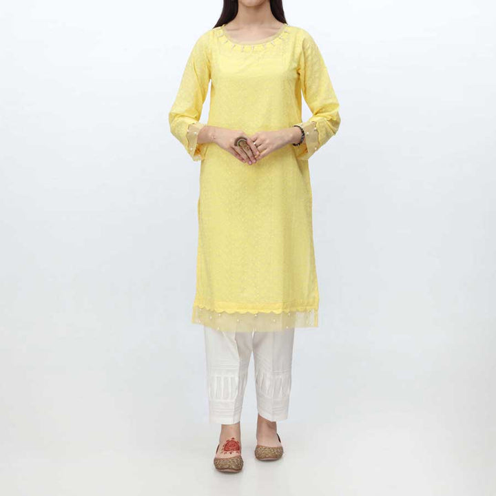 1PC- Embroidered Chikankari Shirt PS4080