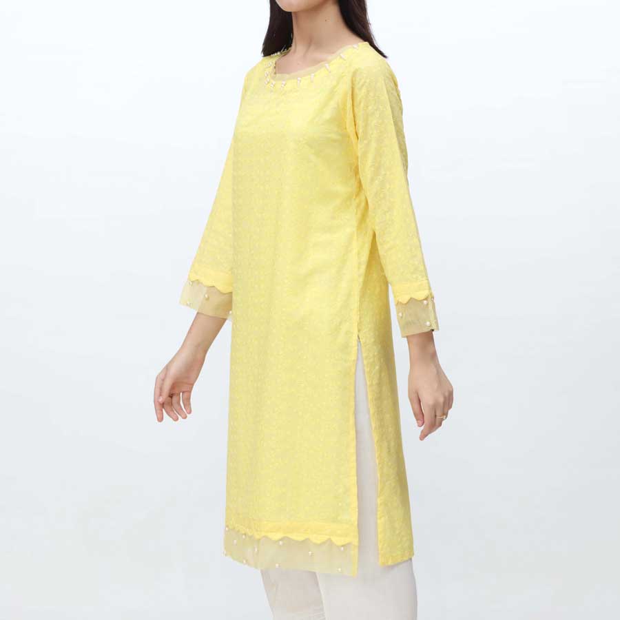 1PC- Embroidered Chikankari Shirt PS4080