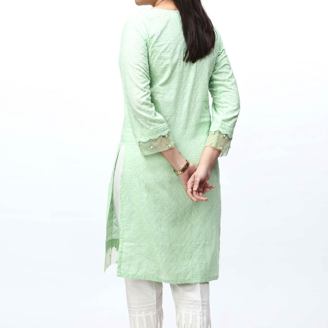 1PC- Embroidered Chikankari Shirt PS4080