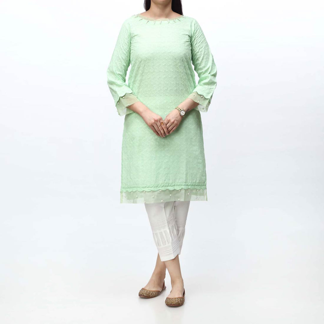 1PC- Embroidered Chikankari Shirt PS4080