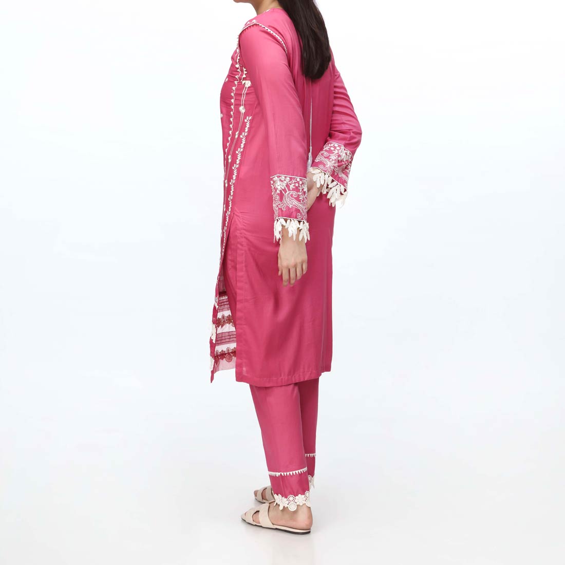 2PC- Embroidered Cambric Suit PS4083