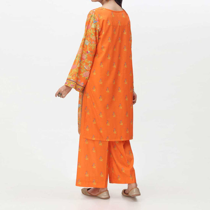 Rust 2PC- Digital Printed Lawn Suit PS4090