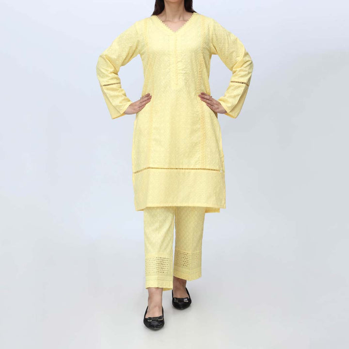 1PC-Embroidered Chicken Kari Shirt PS4170