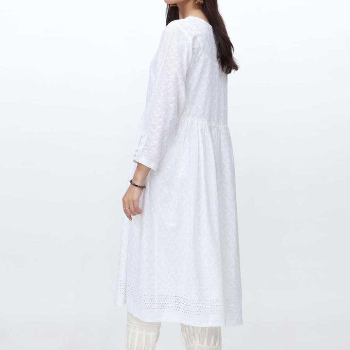 1PC- Embroidered Chikankari Shirt PS4174