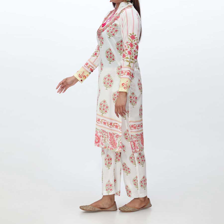 2PC- Embroidered Digital Printed Lawn Suit PS4179