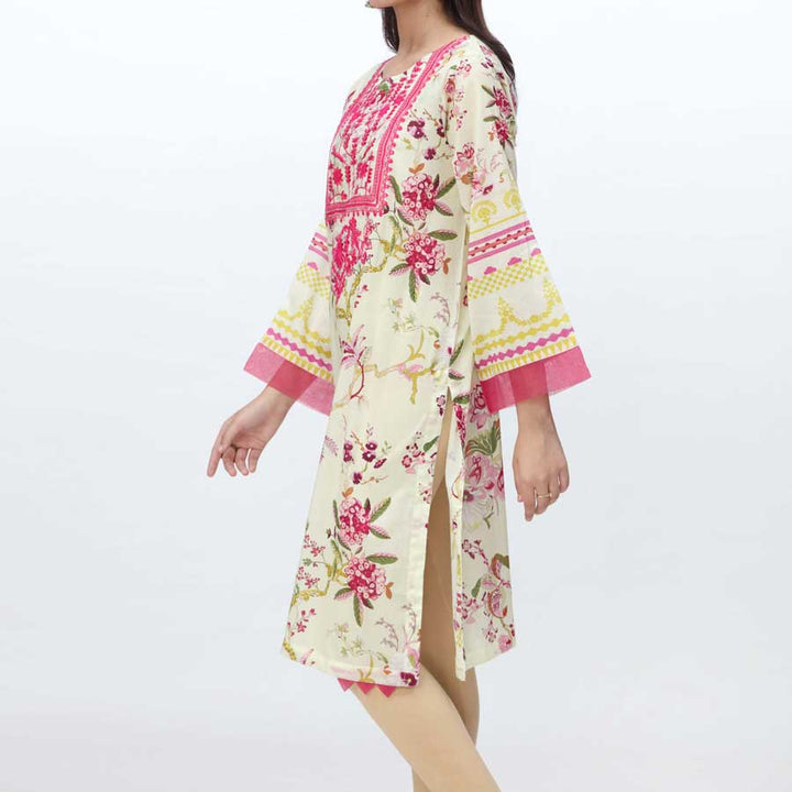 1PC- Embroidered & Digital Printed Lawn Shirt PS4202