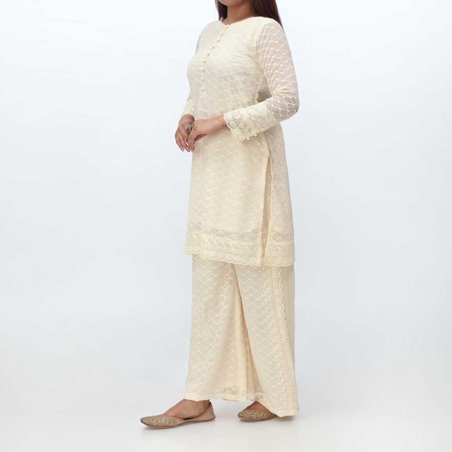 2PC- Embroidered Chiffon Suit PS4236