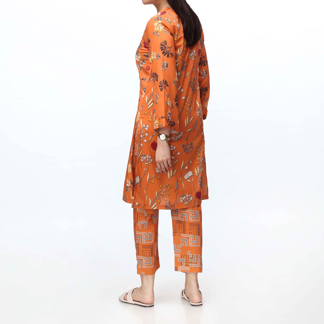 2PC- Digital Printed Cambric Suit PS4254