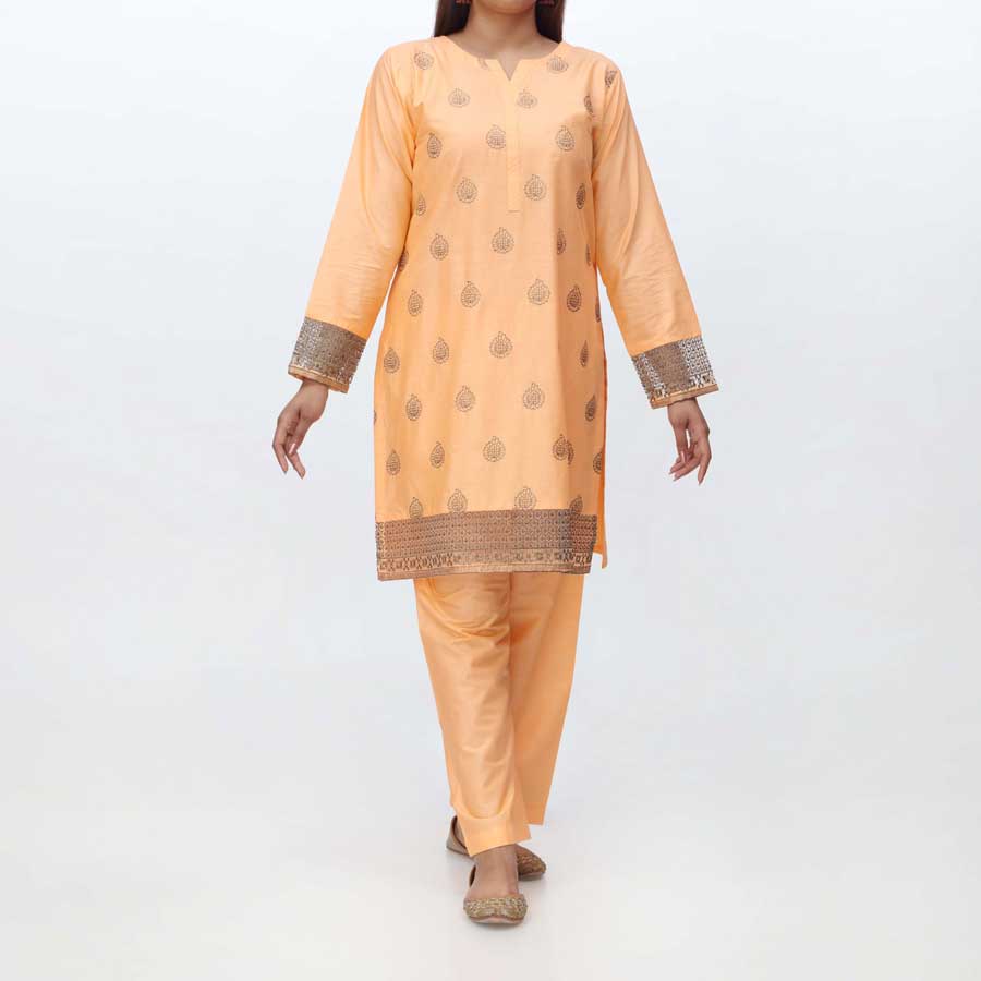 2PC- Embroidered Cambric Suit PS4319