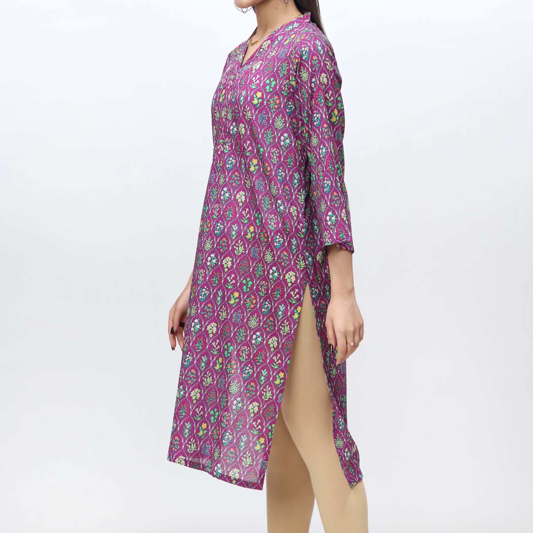 1PC-Unstitched Digital Printed Lawn Shirt PS4419