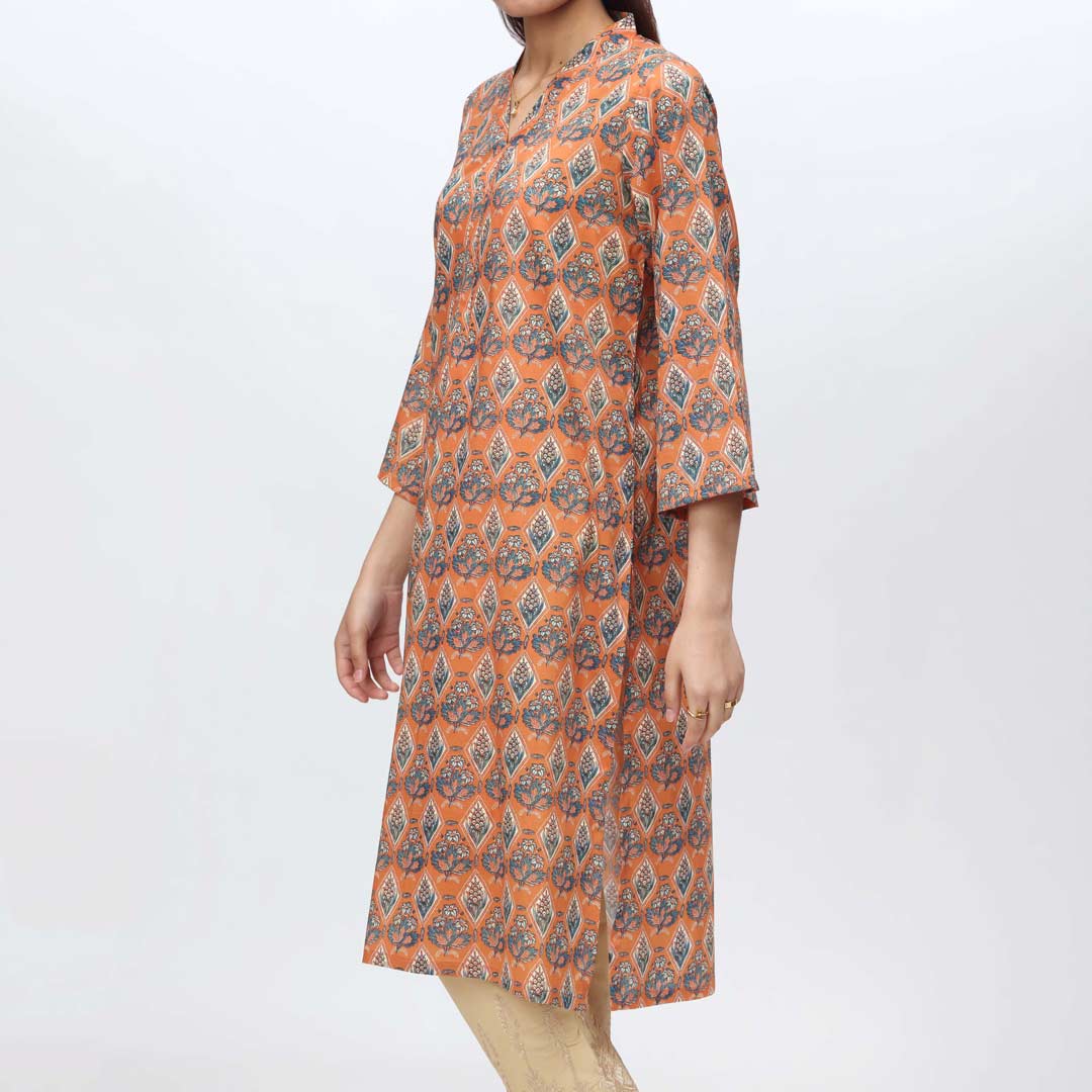 1PC-Unstitched Digital Printed Lawn Shirt PS4420
