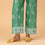 Green Straight Fit Embellished Cambric Trouser PS4510