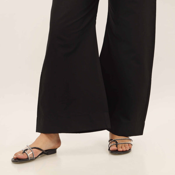 Black Straight Fit Plain Trouser PS4599