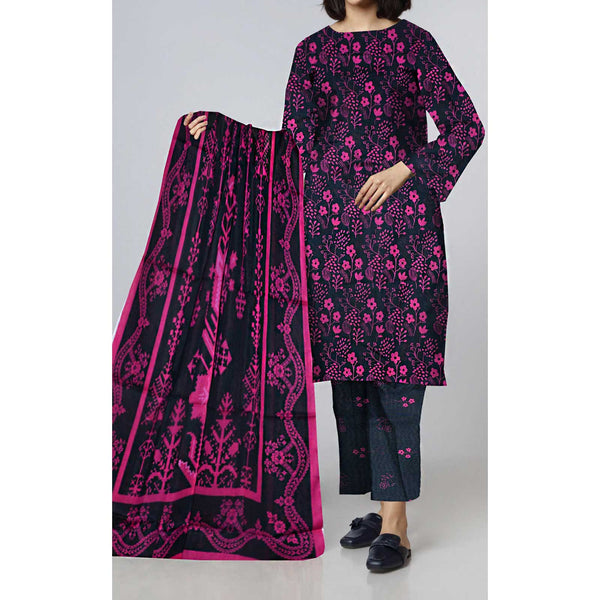3PC- Unstitched Digital Printed Lawn Suit PS4640