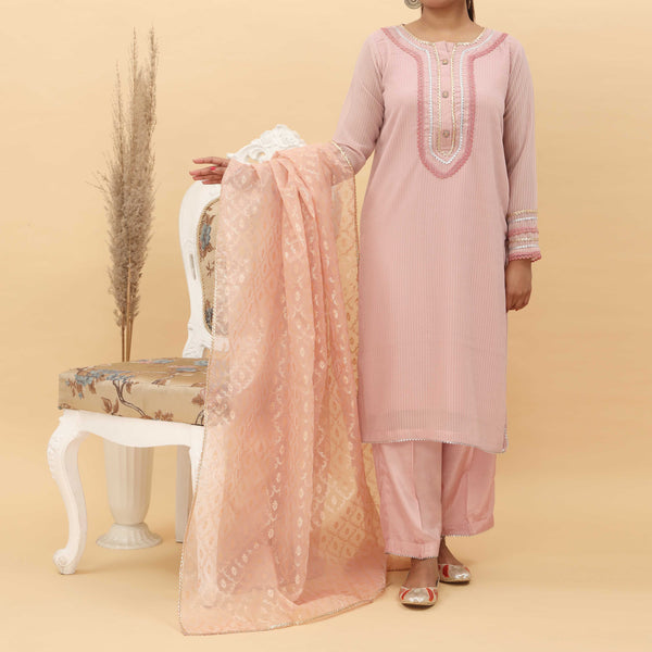 3PC- Georget Chiffon Suit PS4969