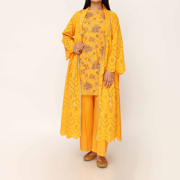 3PC- Schiffli Chikan Lawn Suit PS5024
