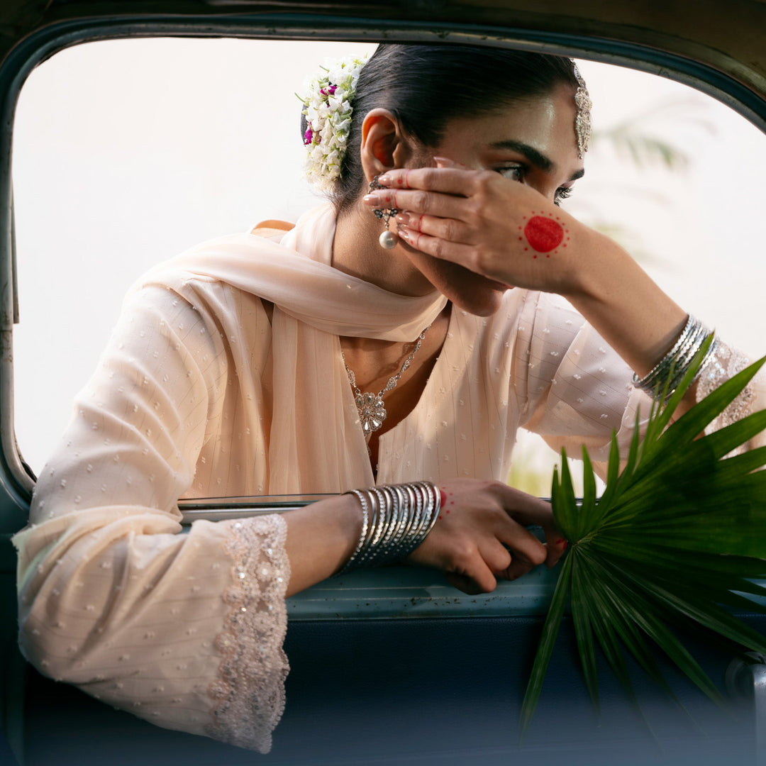 2PC- Chiffon Zari Suit PS5076