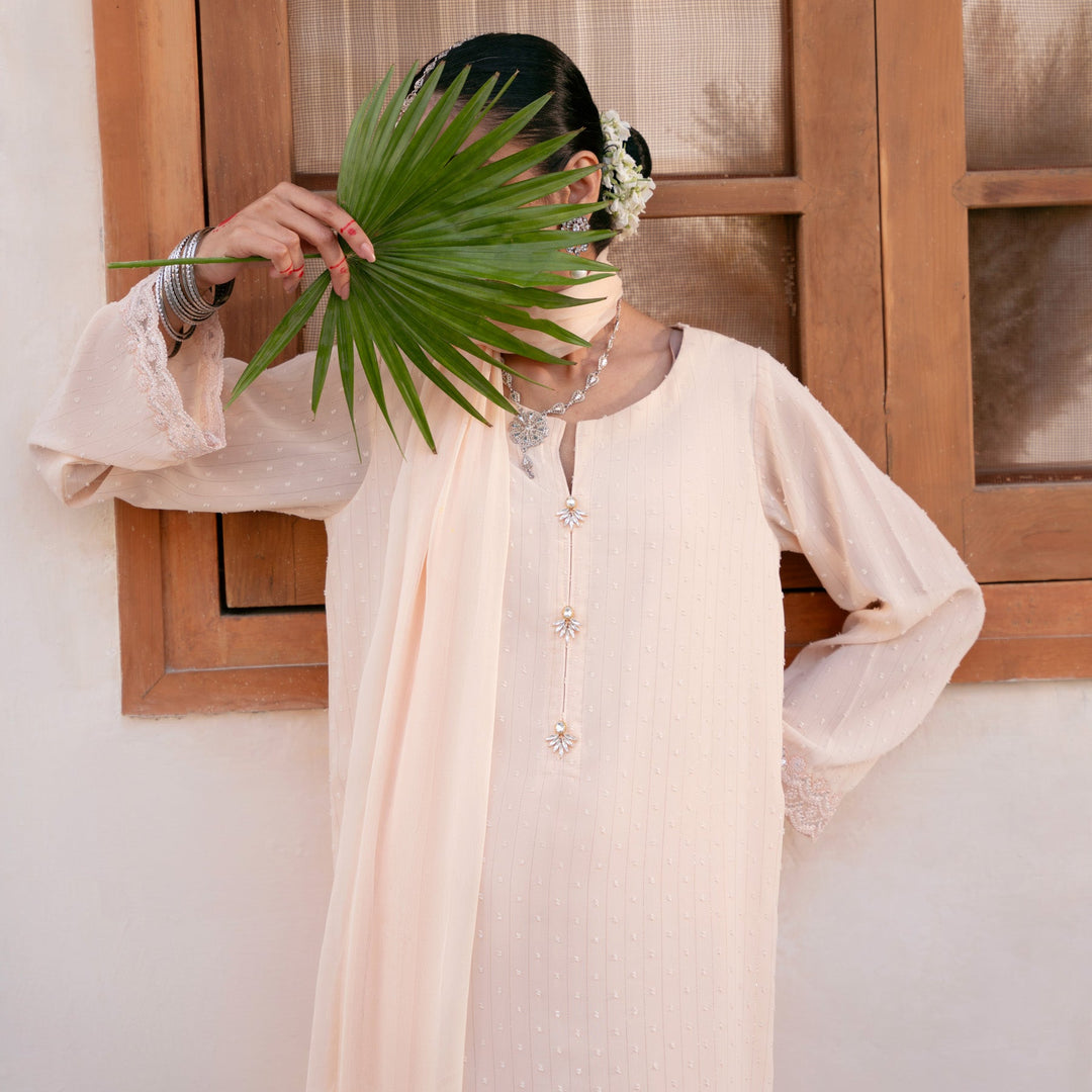 2PC- Chiffon Zari Suit PS5076