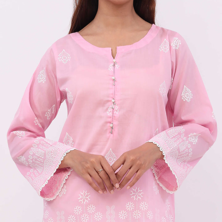 1PC- Paste Printed Lawn Shirt PS5103
