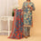 3PC- Digital Printed Embroidered Cambric Suit PS5116