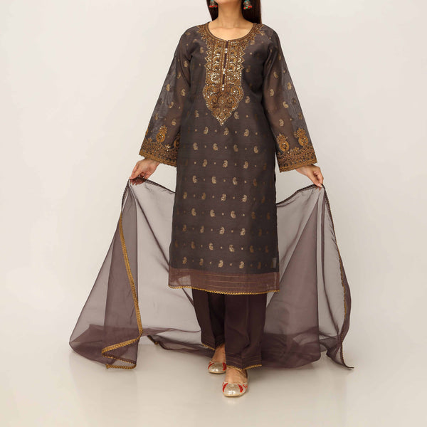 3PC- Cotton Lurix Jaquard Suit PS5119