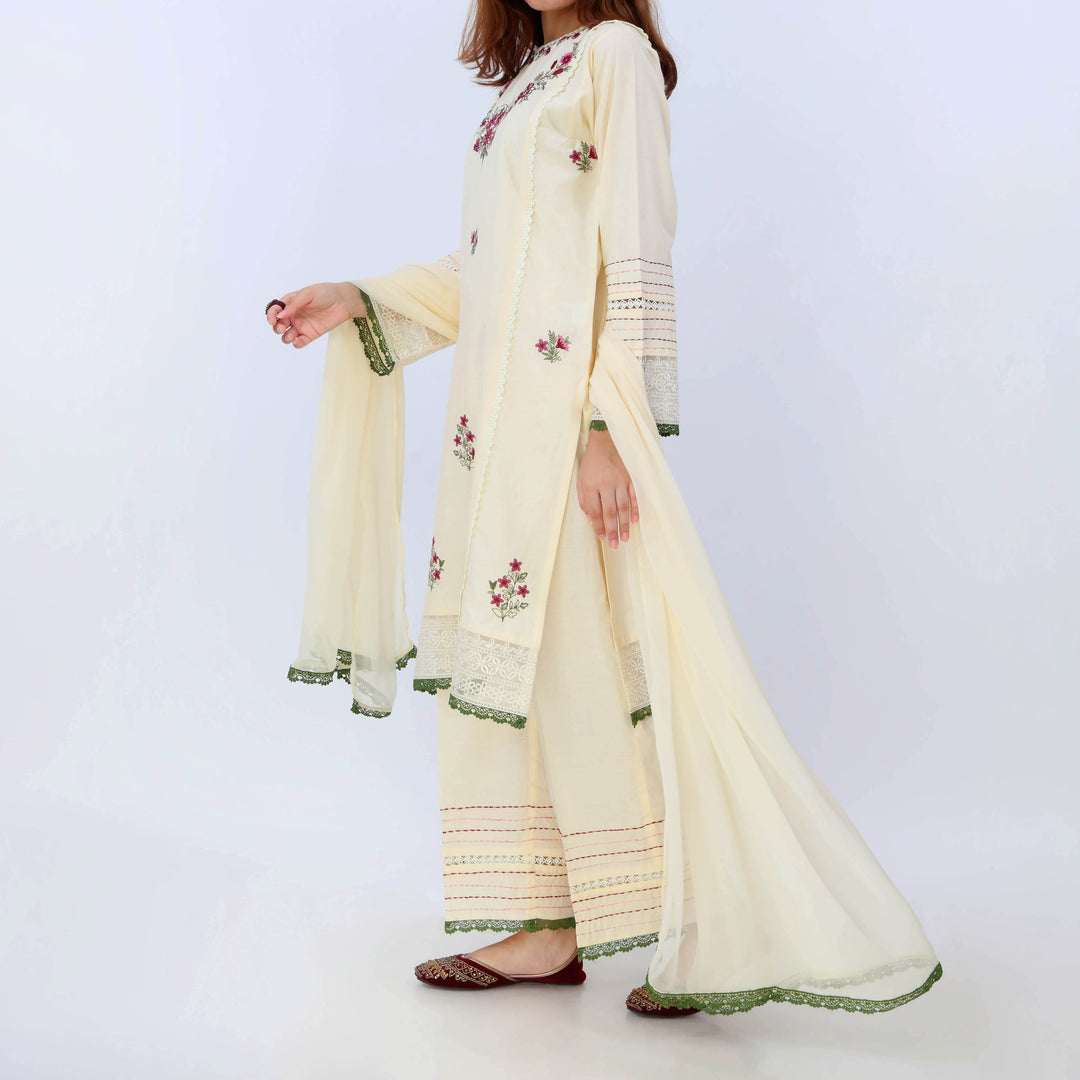 3PC- Cotton Cambric Suit PS5127