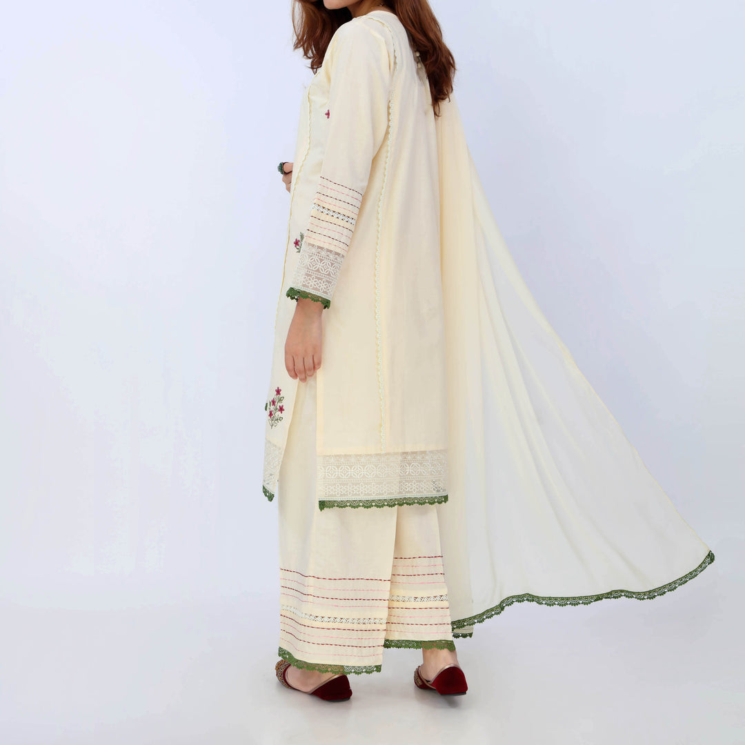 3PC- Cotton Cambric Suit PS5127