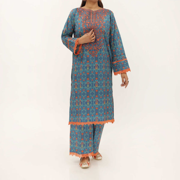 2PC- Digital Printed Cambric Suit PS5135