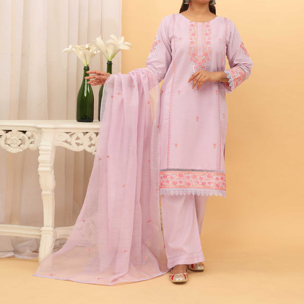 3PC- Embroidered Cambric Suit PS5144
