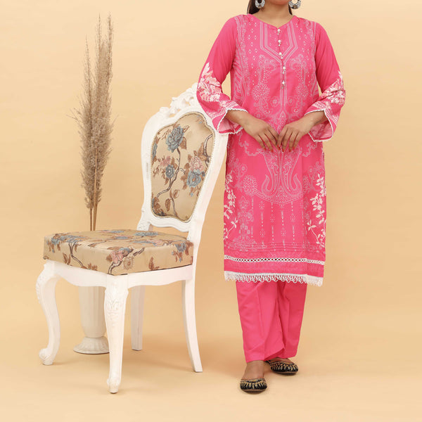 2PC- Digital Printed Cotton Suit PS5162