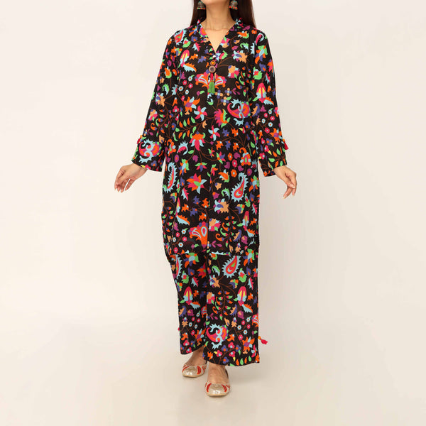 2PC- Digital Printed Cambric Co-ord Set PS5164