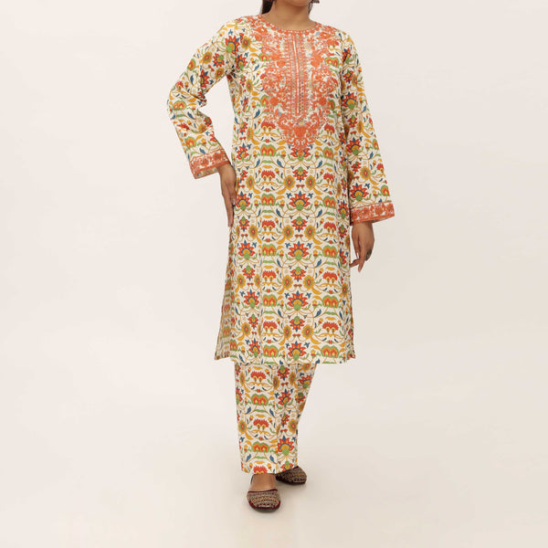 2PC- Digital Printed Cambric Suit PS5170