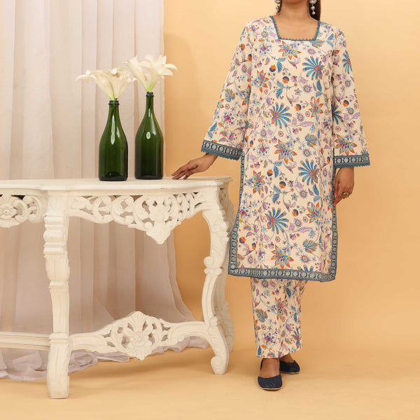 2PC- Digital Printed Cambric Suit PS5171