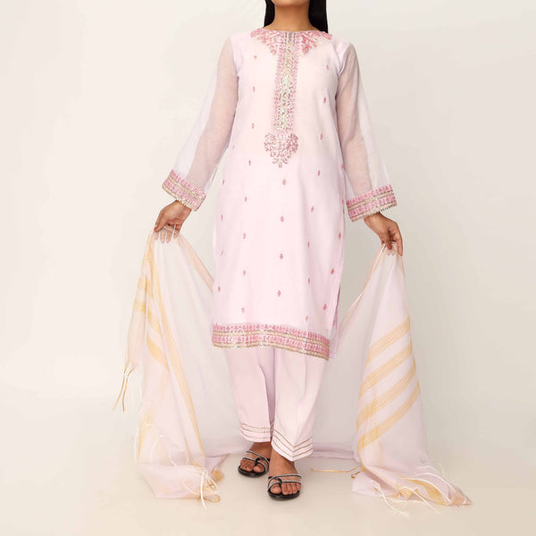 3PC- Cotton Khadi Net Suit PS5178