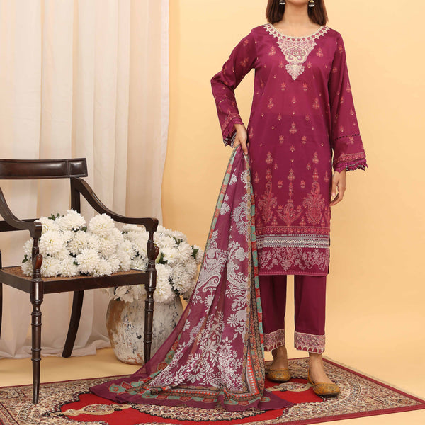 3PC- Digital Printed Lawn Suit PS5181