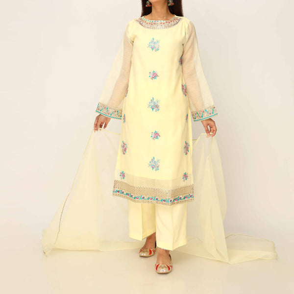 3PC- Cotton Khadi Net Suit PS5182