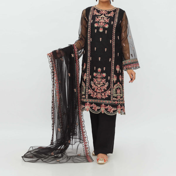 3PC- Embroiderd Organza Suit PS5191