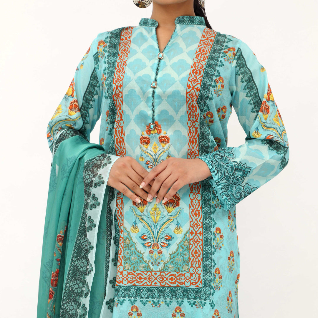 3PC- Digital Printed Lawn Suit PS5192
