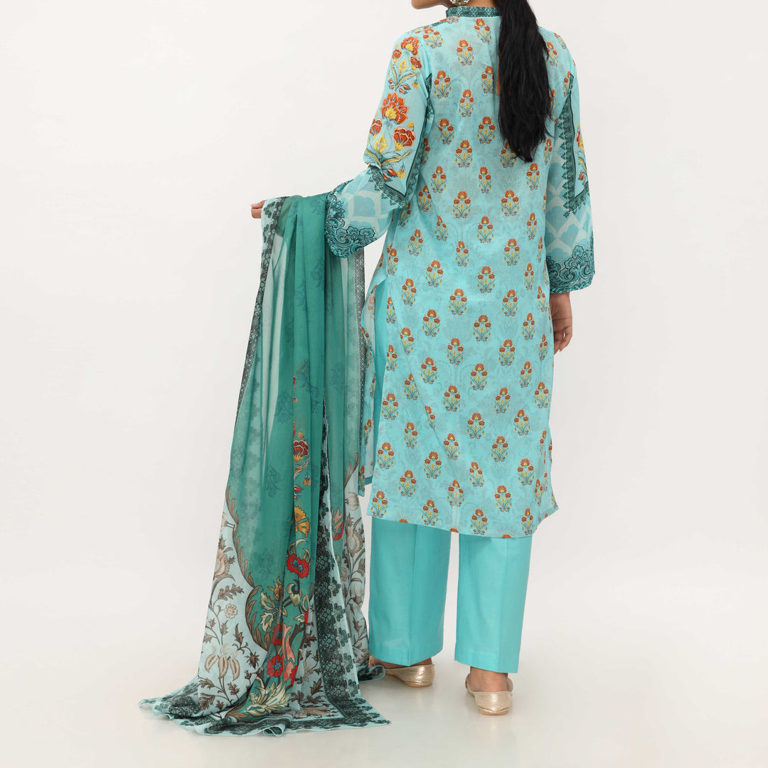 3PC- Digital Printed Lawn Suit PS5192