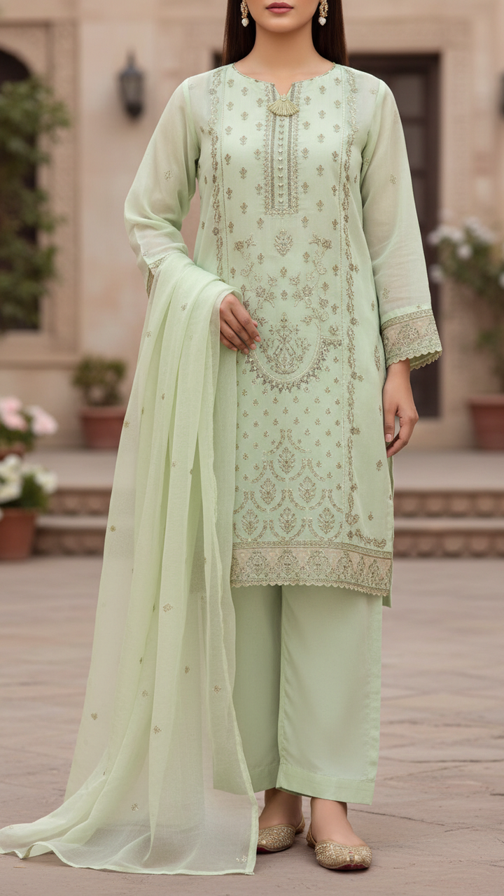 3PC- Paper Cotton Suit PS5195