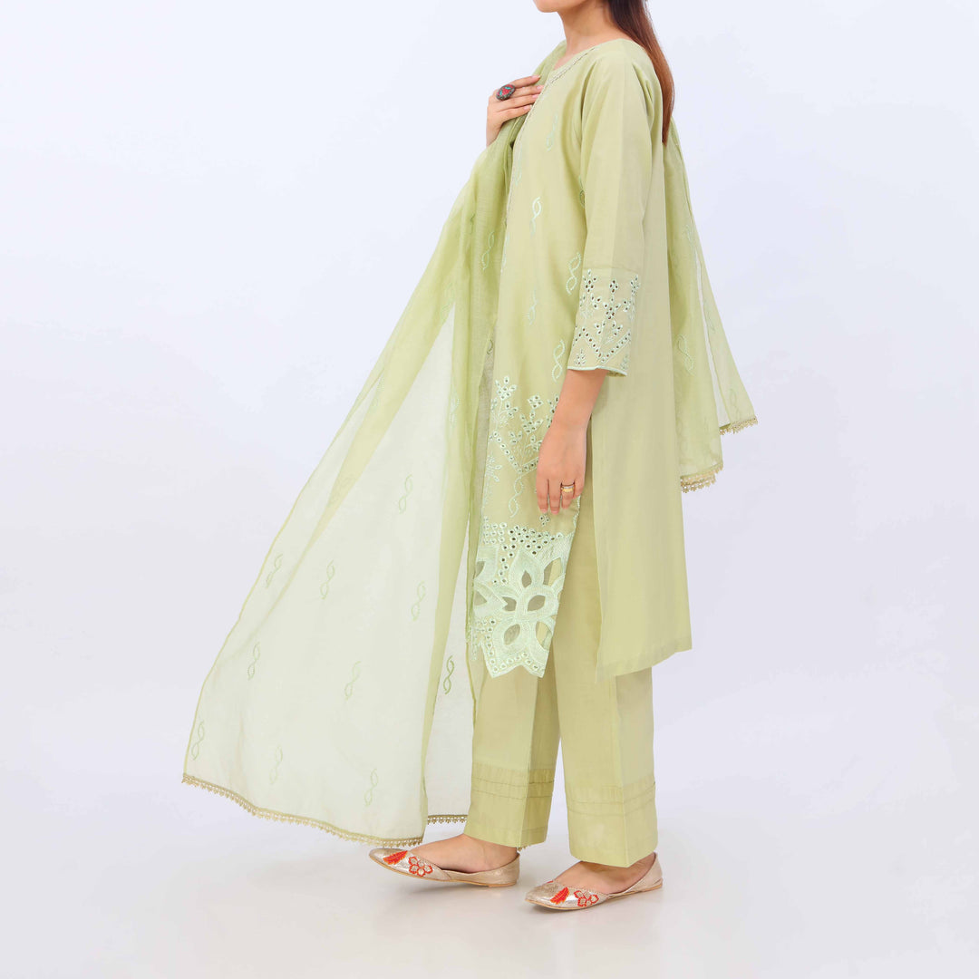 3 PC- Embroidered Cambric Suit PS5206