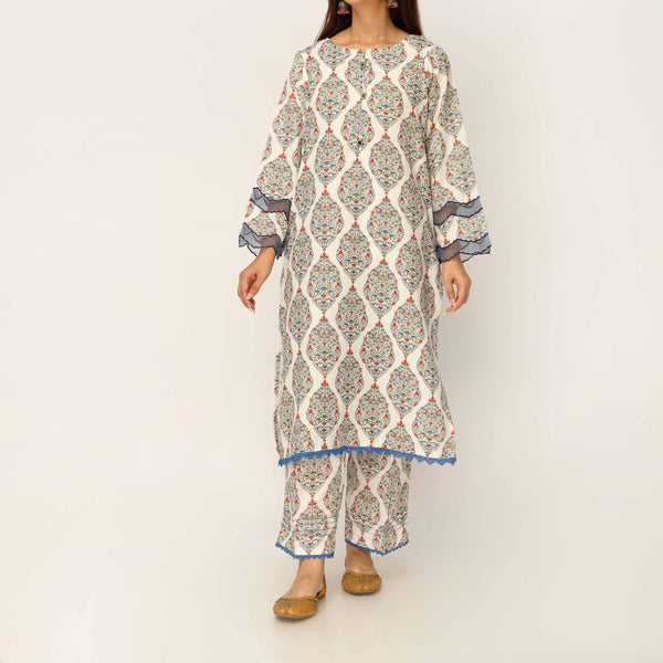 2PC- Digital Printed Cambric Co-ord Set PS5232