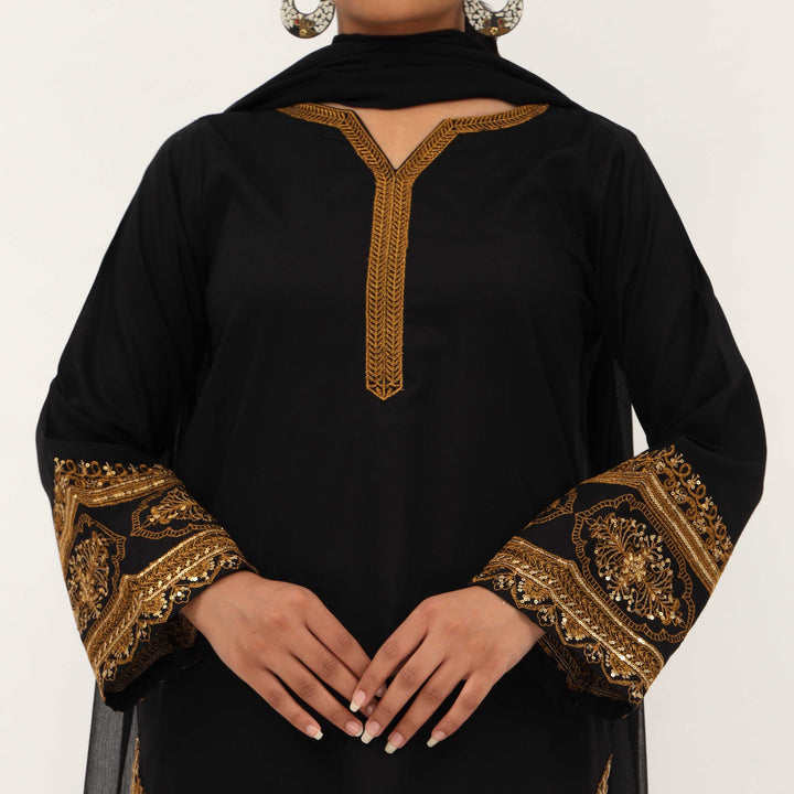 3PC- Cotton Cambric Suit PS5249