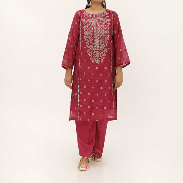 2PC- Yarn Dyed Jaquard Suit PS5252