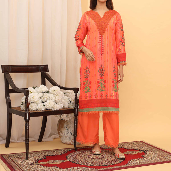 2PC- Intermix Cotton Suit PS5255